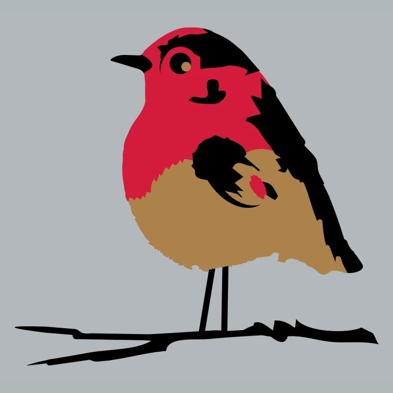 A robin on branch