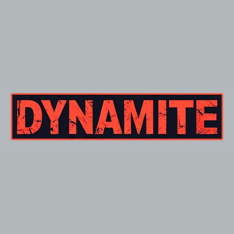 Dynamitisches rotes Grunge-Poster