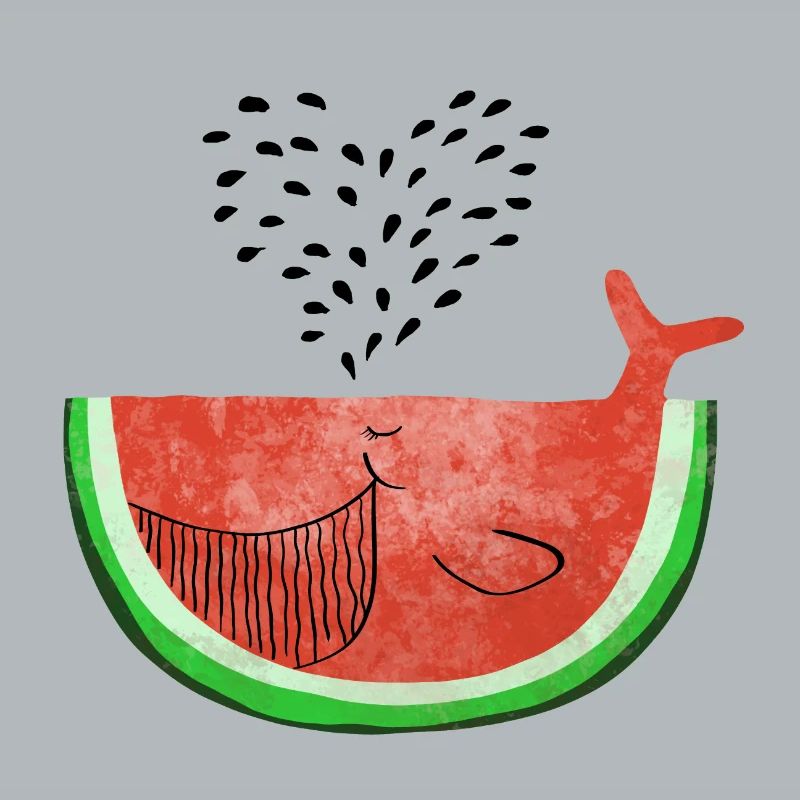 Pastèque Wal - melon Walvis - Fruit -Love