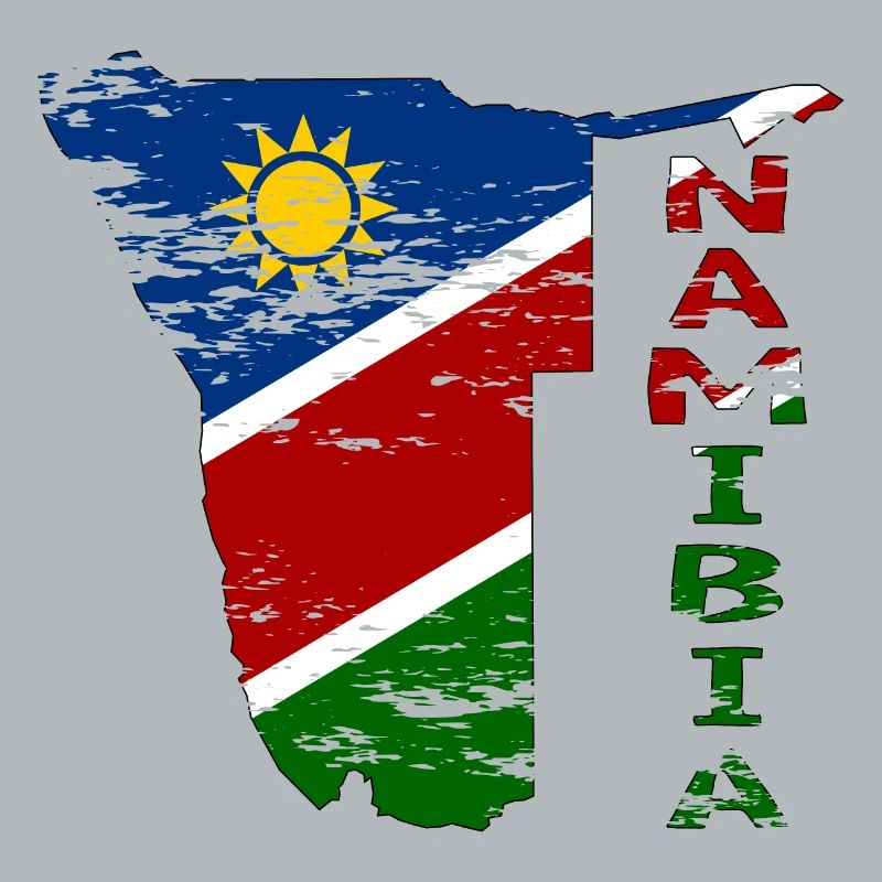 Namibia Map Flag used