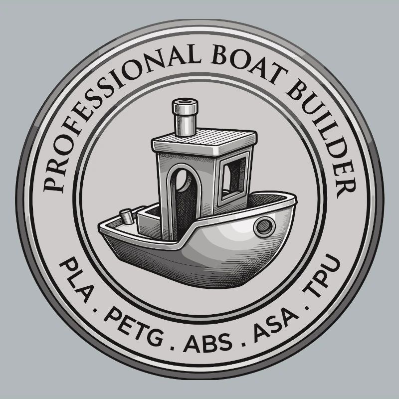 Constructeur professionnel de bateaux – Emblème d’impression 3D