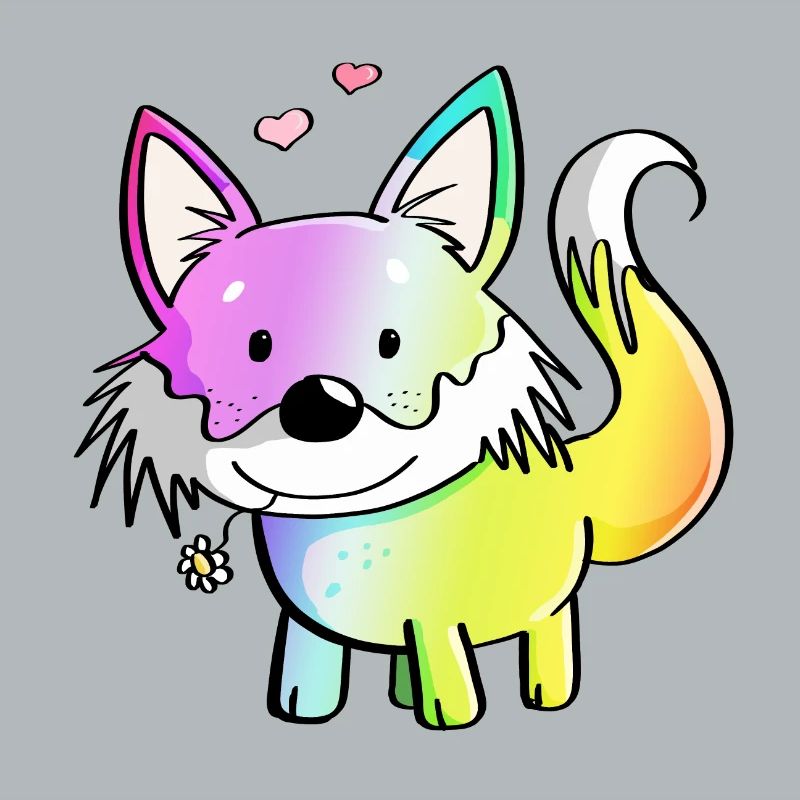 Fox rainbow - foxes - red fox - predator
