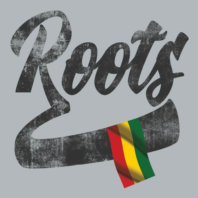 Roots Reggae Design avec drapeau coloré