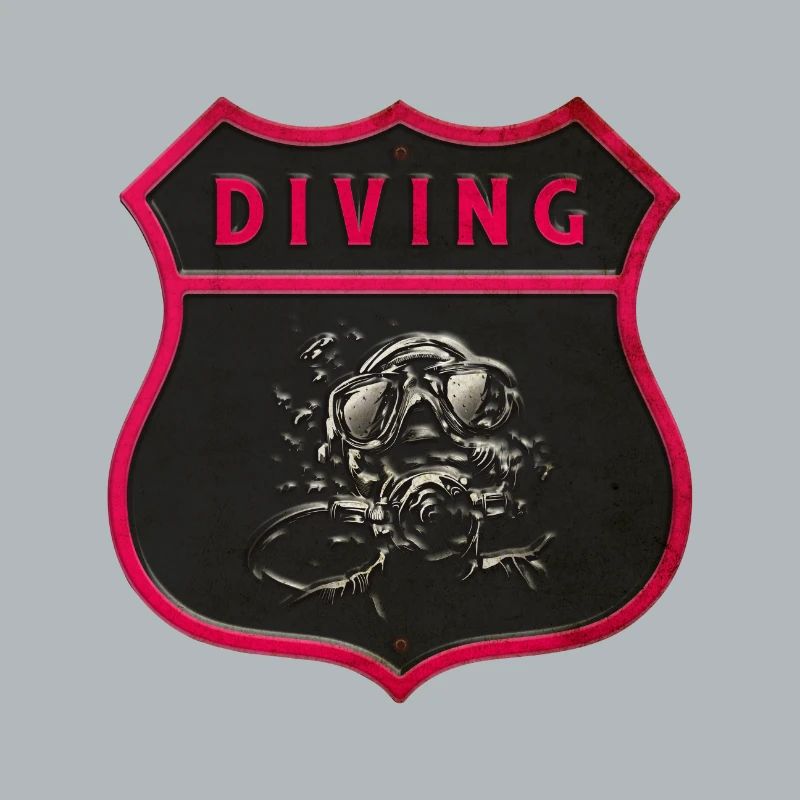 diver crest design