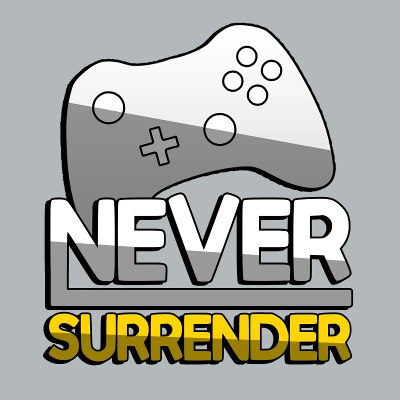 NEVER SURRENDER (Yellow) + Controller - Gaming