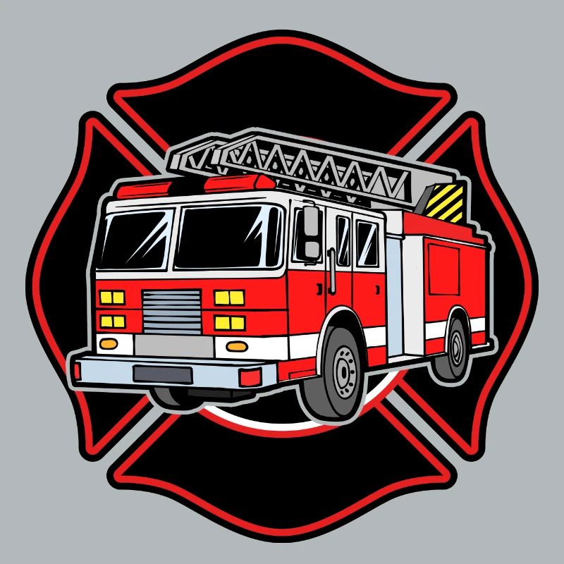 Fire brigade fire engine fire protection extinguishing work