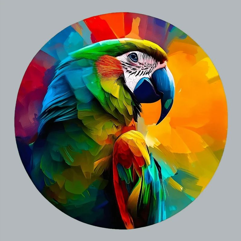 Colored macaw parrot