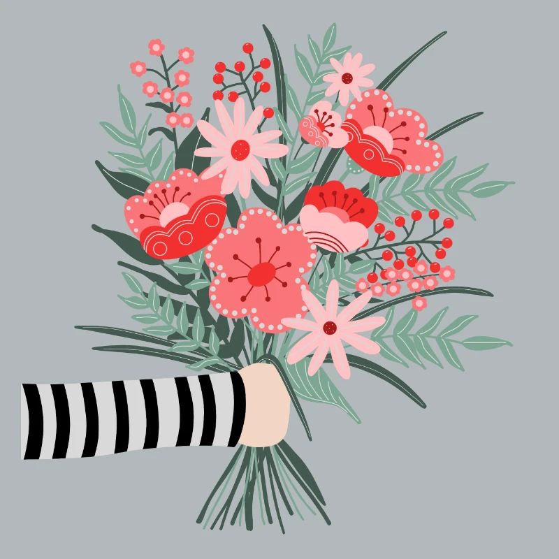 Dites simplement merci - une chère salutation aux fleurs