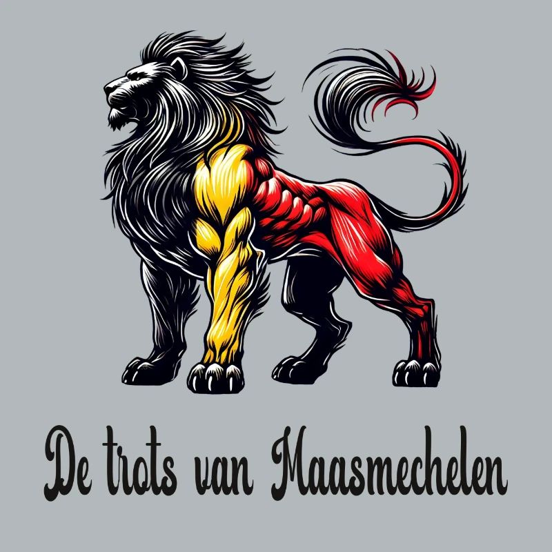 Maasmechelen lion flag design
