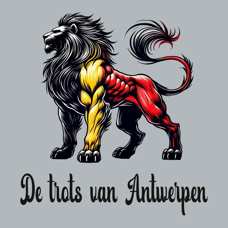 Design du drapeau lion d'Anvers