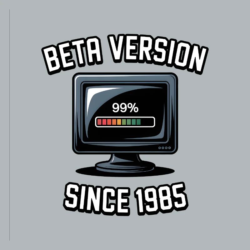 Retro Computer Progress Design