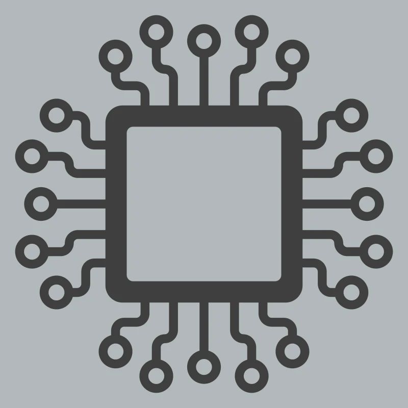 Logo de l’icône du circuit de micropuce