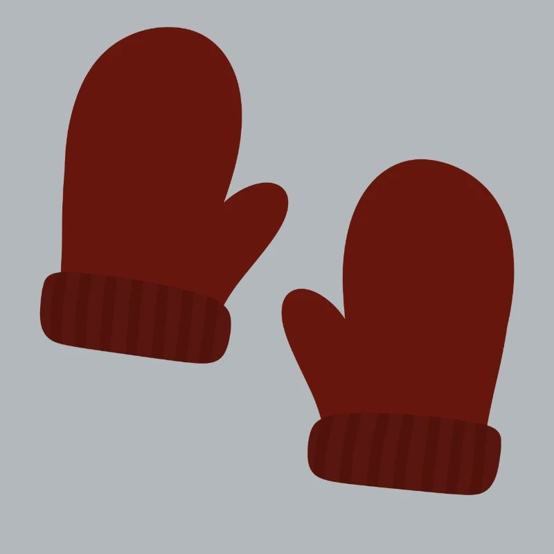 Illustration de mitaines d’hiver confortables