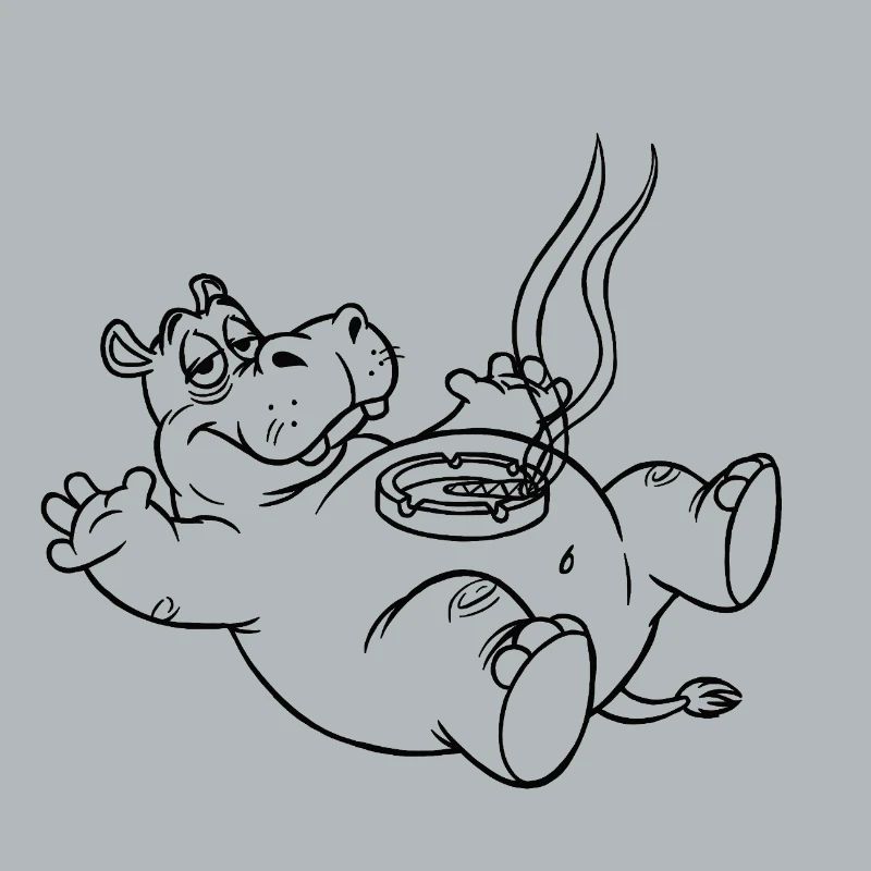 Witziges Hippo