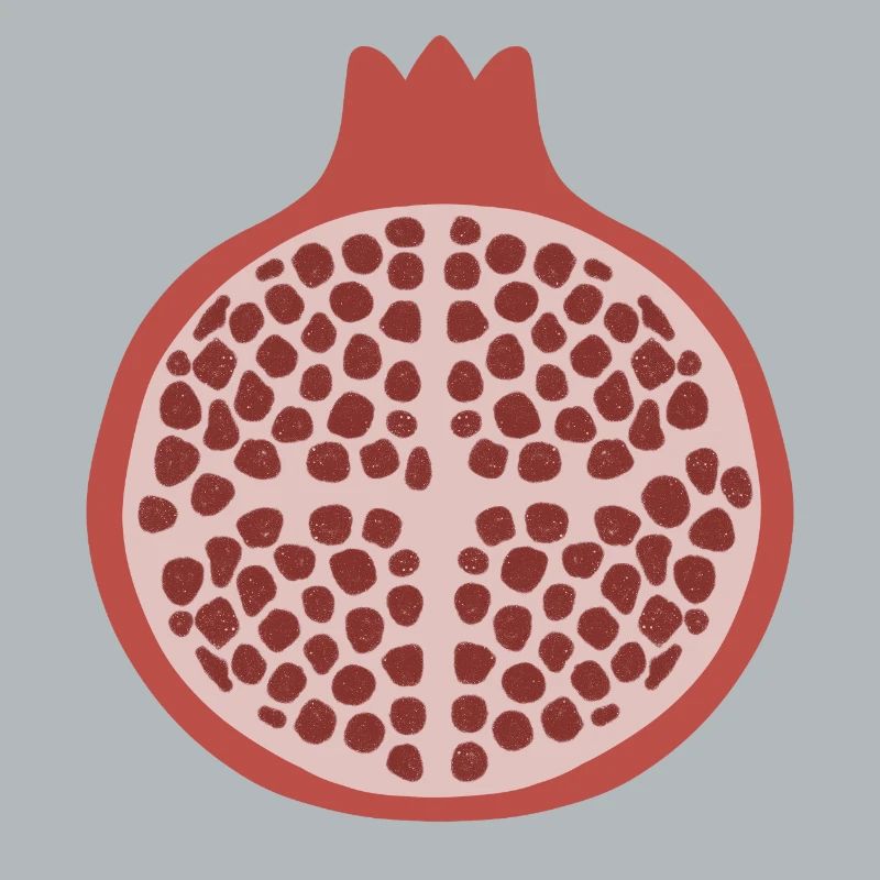 Pomegranate Half