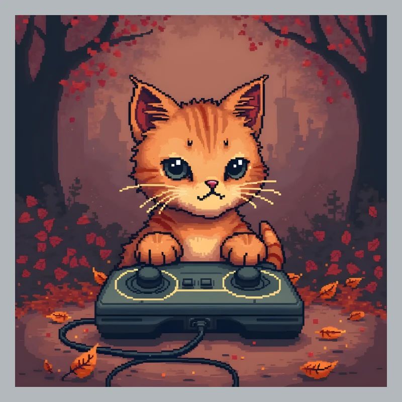 Cozy Pixel Cat Controller