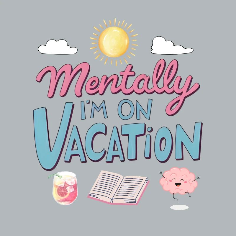 Mentally Somewhere Else Retro Design