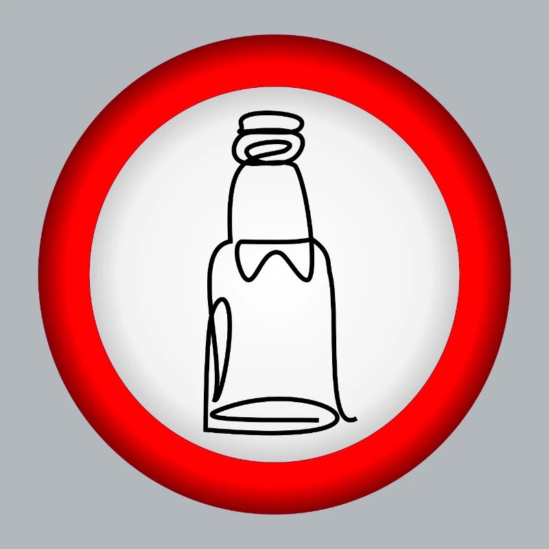 VERBOT BIERFLASCHE