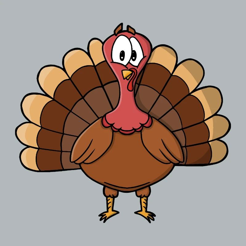 Dinde à queue large