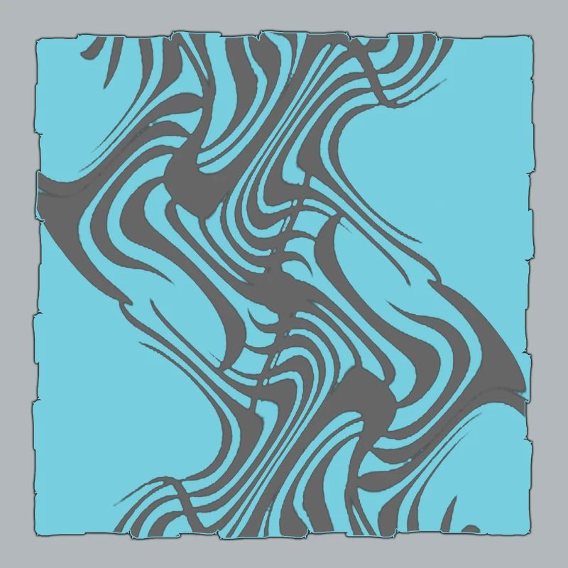 Zebra Pattern Cyan