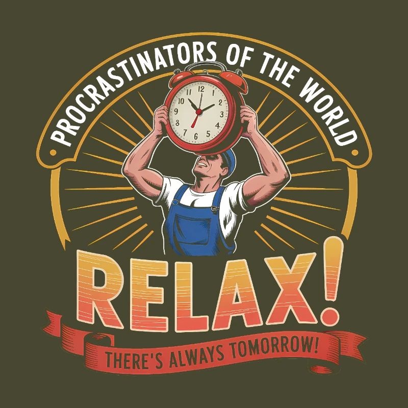 Procrastinators Unite ...Tomorrow - Funny Procrast