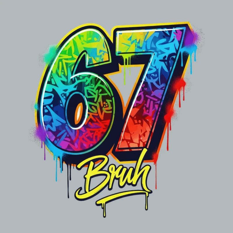 6 7 Meme – Graffiti Bruh Edition