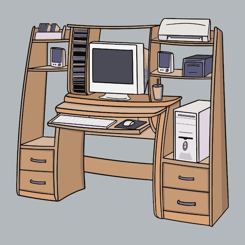 Retro Computer Desk Setup 90s 2000s Nostalgic