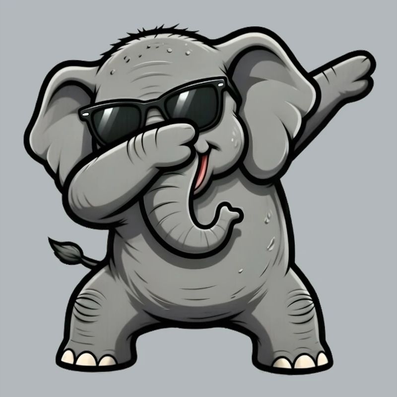 Dabbing Elephant