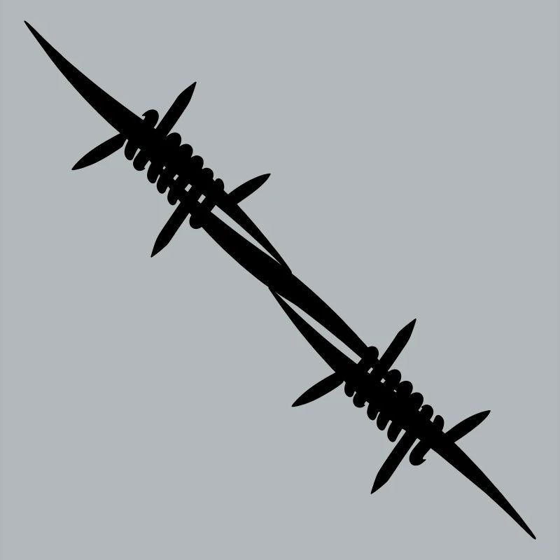 Barbed wire coupling piece