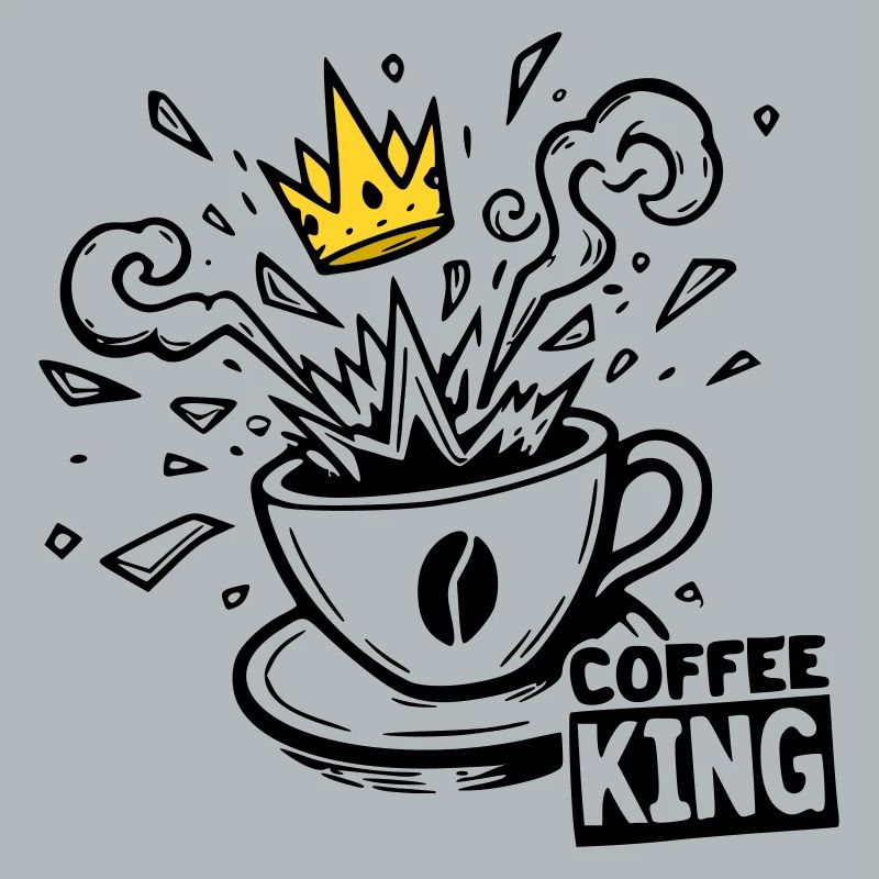 Grind or Die: coffee king krone graffiti kaffee