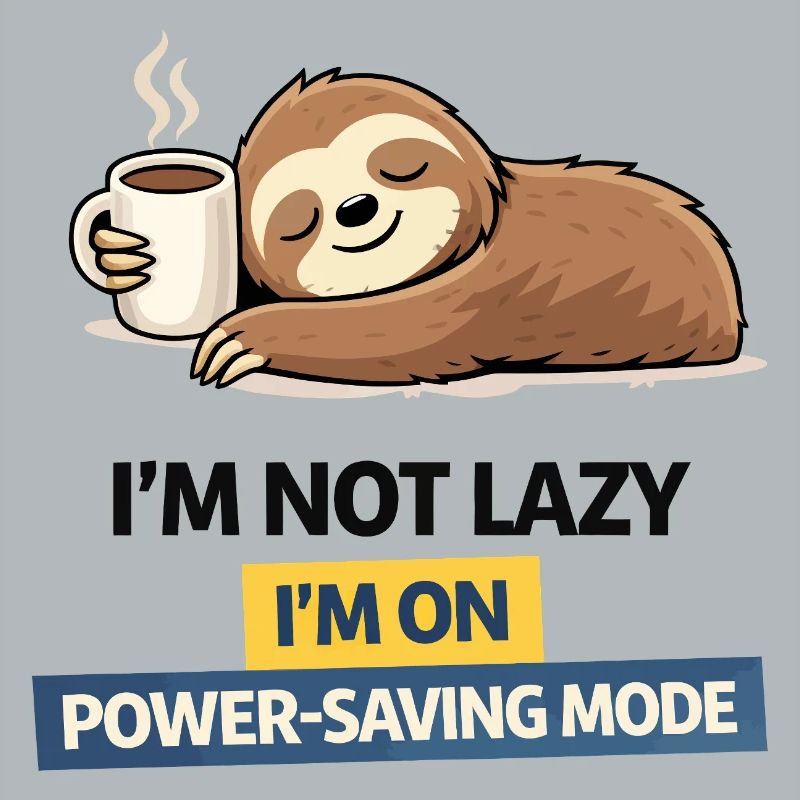 Sloth Power Saving Mode Tee