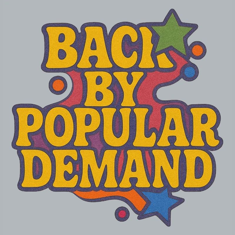 De retour par Popular Demand Retro Script