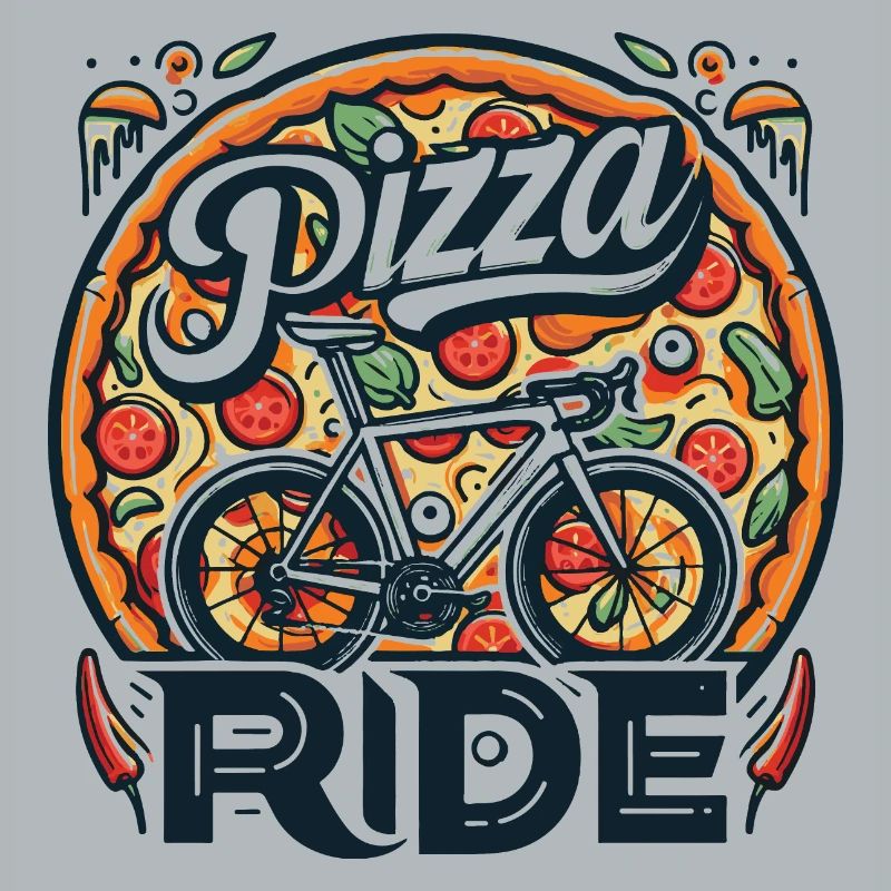 Conception de balade à vélo pizza