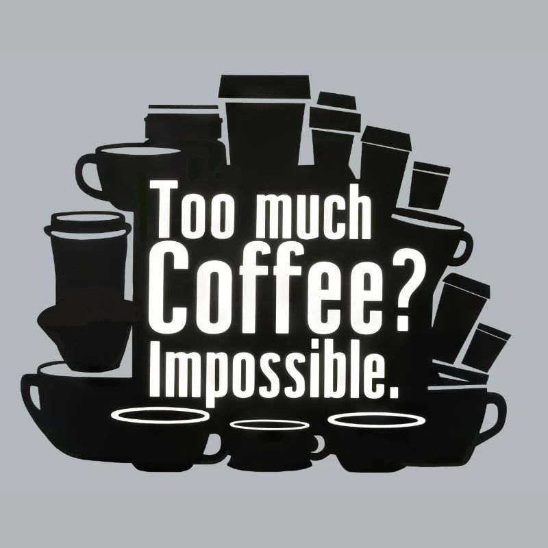 Too much coffee? Impossible!