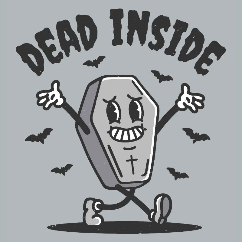 Dead Inside Funny Coffin
