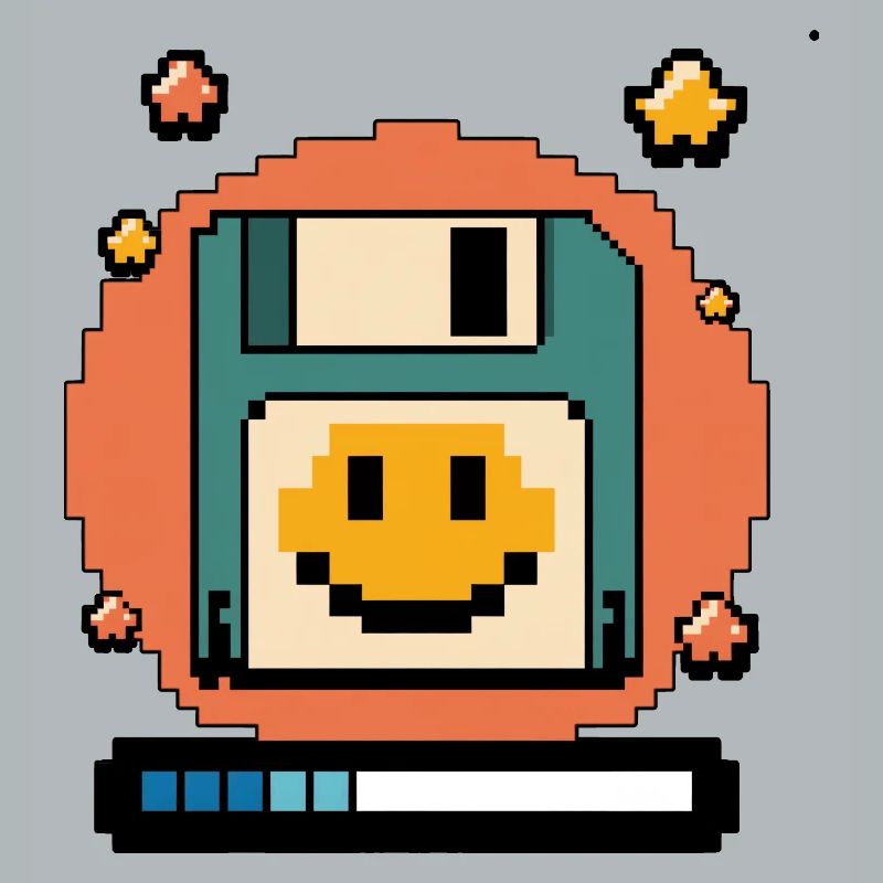 Floppy Disk Retro Internet