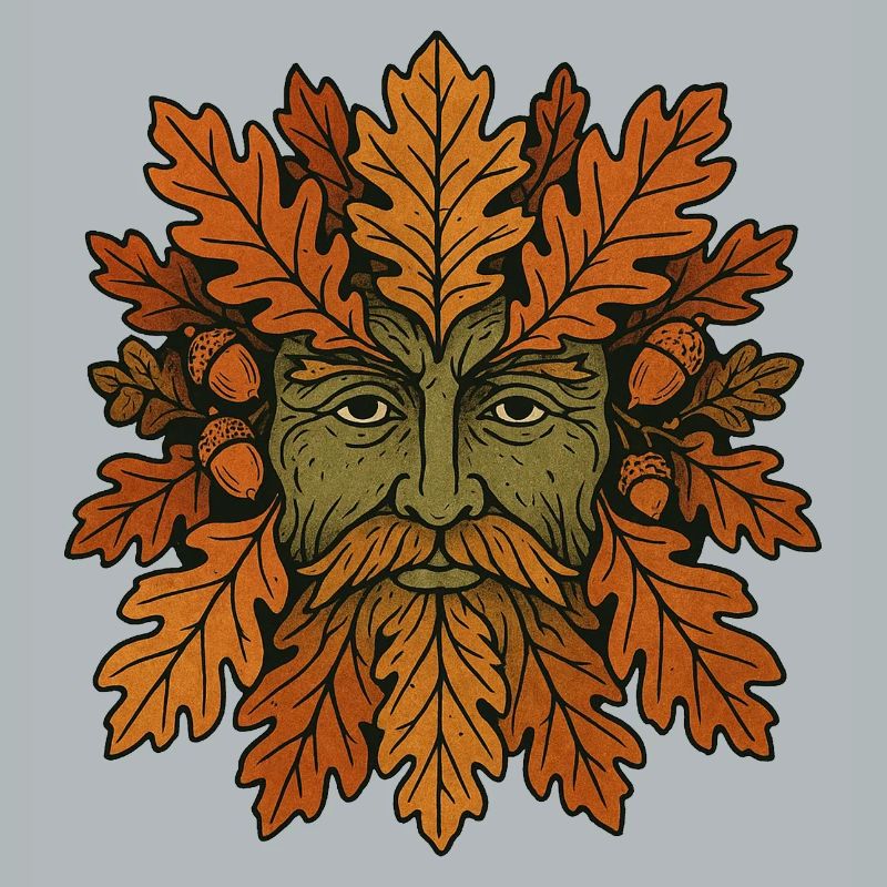 Geistgesicht der Herbst-Eiche