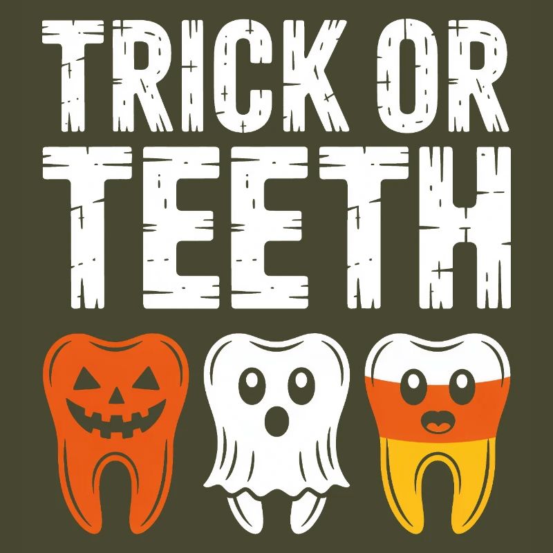 Trick oder Teeth Halloween-T-Shirt