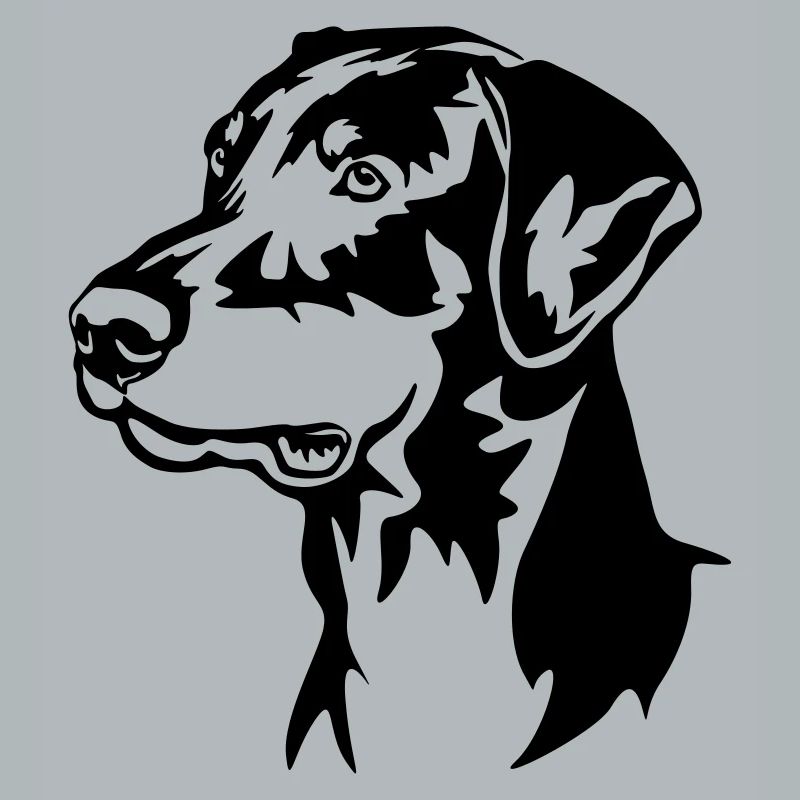 Dobermann Kopf