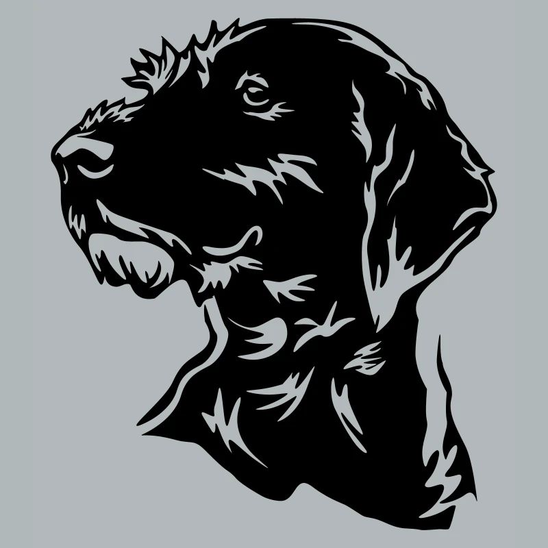 German Wirehaired Head