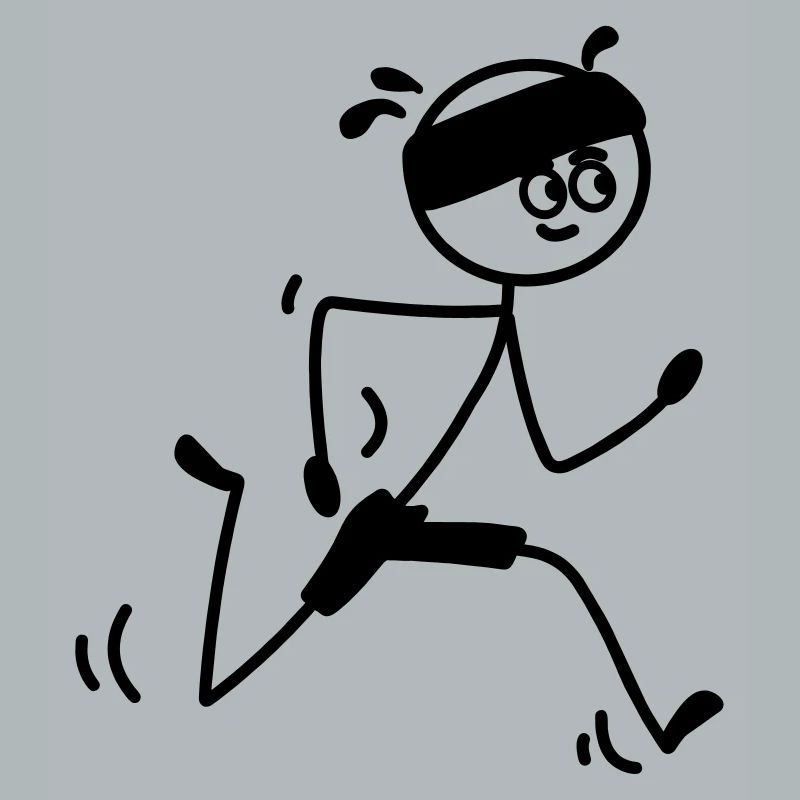 Läufer jung oder Mann mit Schweißband