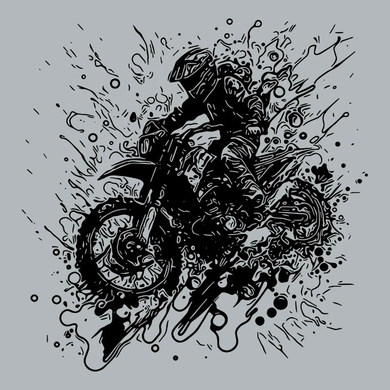 Jump Splash de style de course de moto hors route