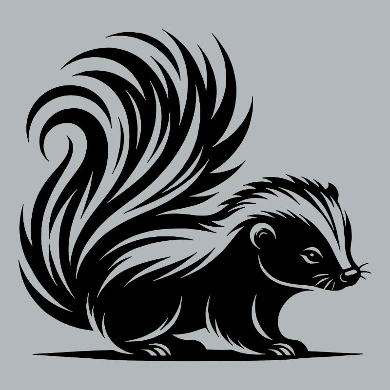 Bébé mouffette câlin