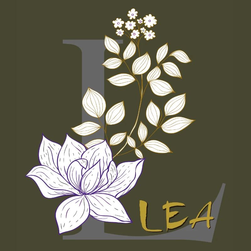 Buchstabe L Initiale Lea