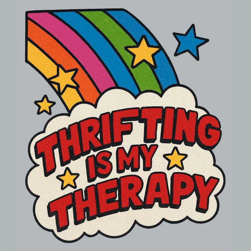 Thrifting Therapy Rainbow Patch