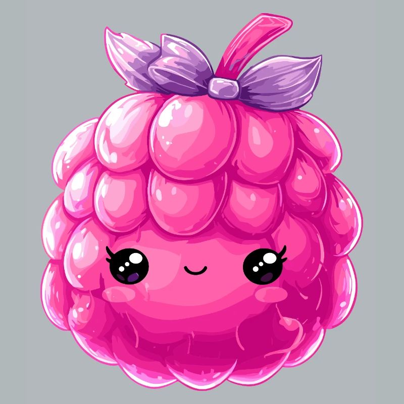 Kawaii Raspberry Cuddle Character