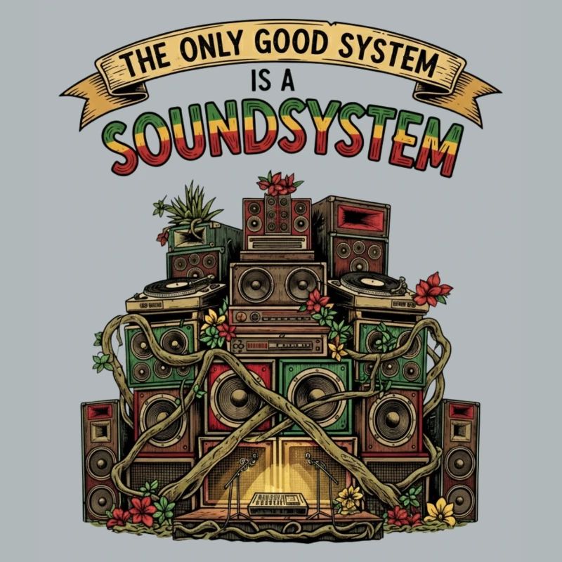 Système de sonorisation Collage Dub Reggae