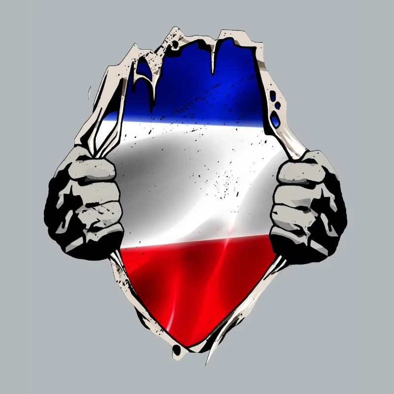 Drapeau rouge bleu-blanc