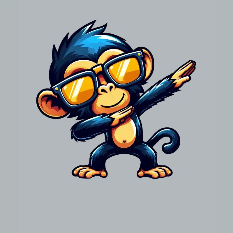 Chimpanzee Dabbing Cool Monkey Dancing