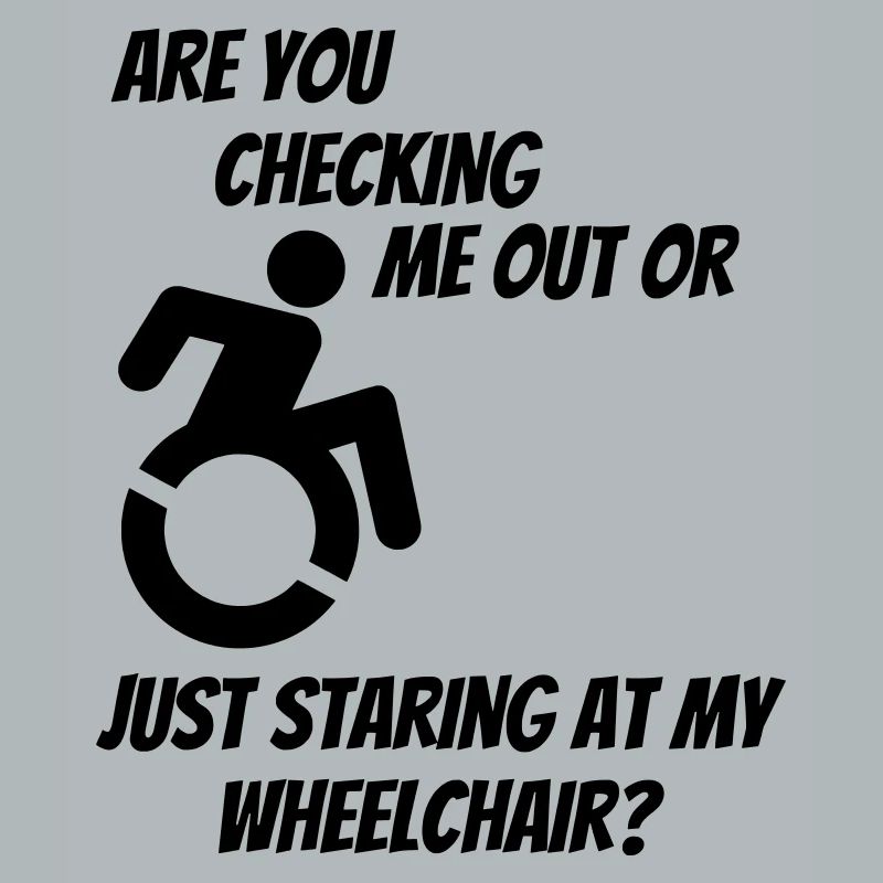 Werden Sie mich oder meinen Rollstuhl überprüfen? #